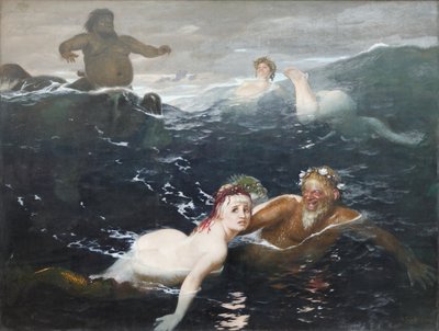 In the play of the waves by Arnold Böcklin